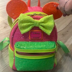 Loungefly neon bag. Used once. Perfect condition